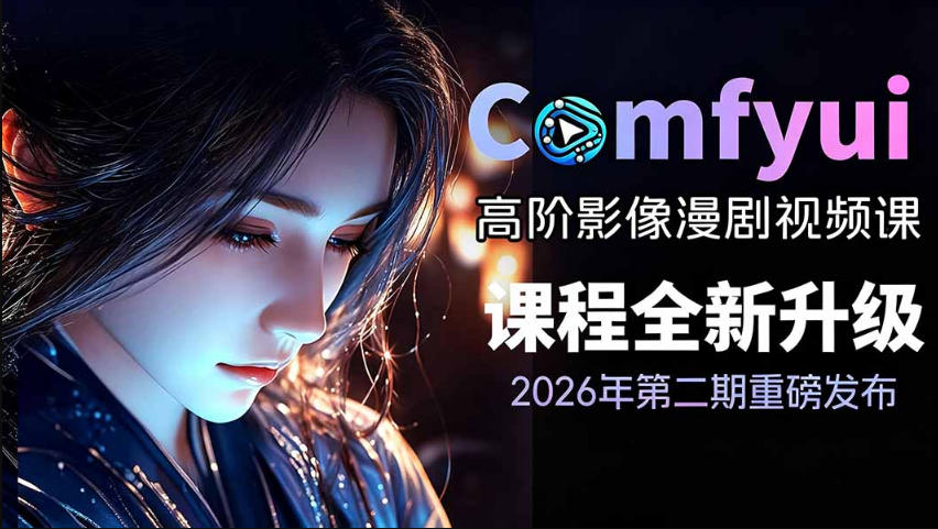 2026新版ComfyUI漫剧动画全流程实战课，0基础入门到进阶全流程动态漫，轻松实现流量变现-米壳知道—知识分享平台