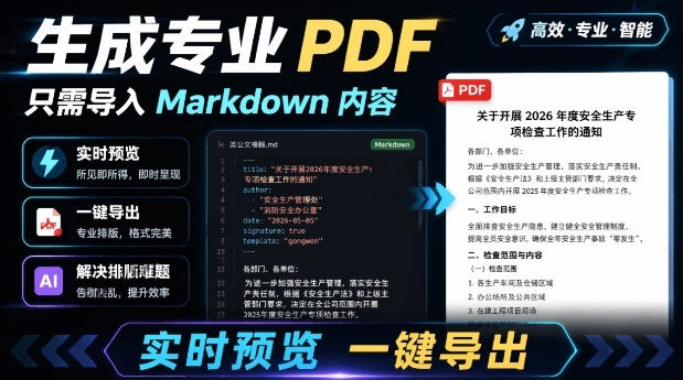 只需导入Markdown内容，实时预览一键导出专业PDF！轻松解决AI生成内容排版问题Presto-米壳知道—知识分享平台