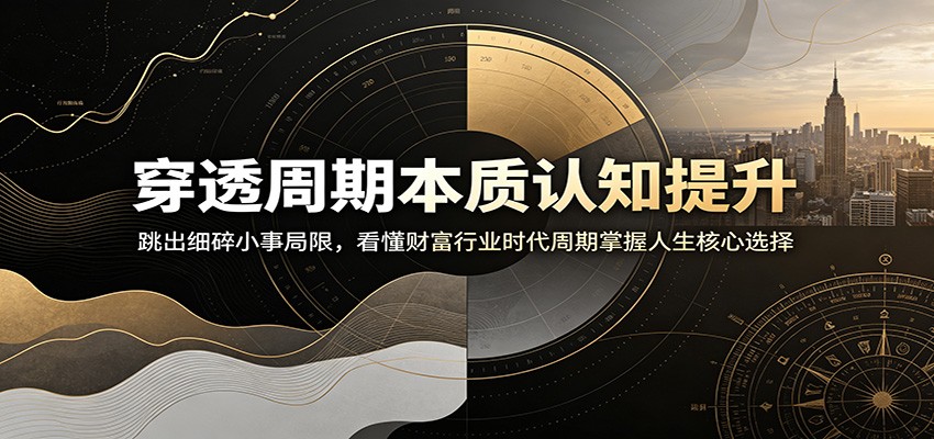 穿透周期本质认知提升：跳出细碎小事局限，看懂财富行业时代周期掌握人生核心选择-米壳知道—知识分享平台