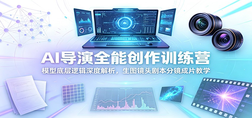 AI导演全能创作训练营：模型底层逻辑深度解析，生图镜头剧本分镜成片教学-米壳知道—知识分享平台