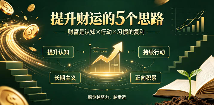 付费文章：提升财运的5个思路——财富是认知x行动x习惯的复利，愿你越努力，越幸运-米壳知道—知识分享平台