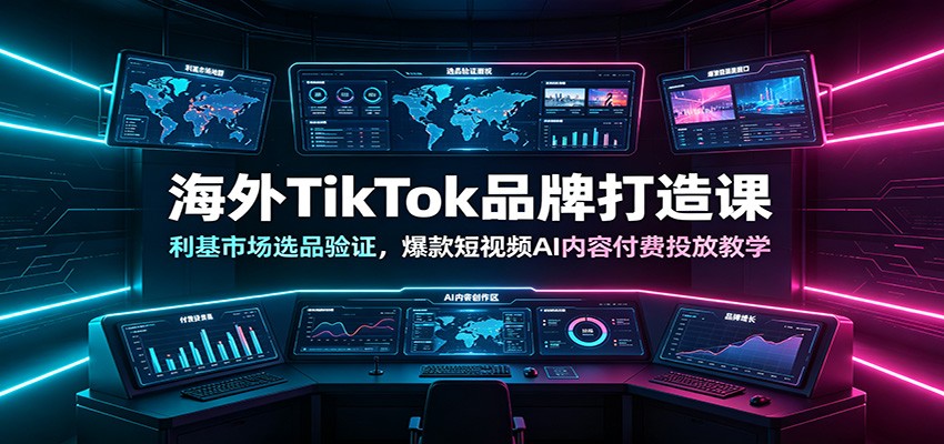 海外TikTok品牌打造课:利基市场选品验证,爆款短视频AI内容付费投放教学-米壳知道—知识分享平台
