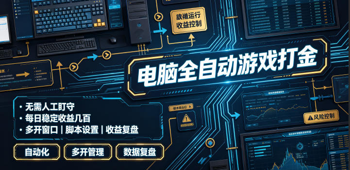 电脑全自动游戏打金，无需人工盯守，每日稳定收益几百！【揭秘】-米壳知道—知识分享平台