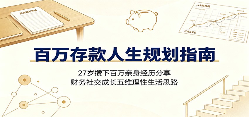 百万存款人生规划指南:27岁攒下百万亲身经历分享,财务社交成长五维理性生活思路-米壳知道—知识分享平台