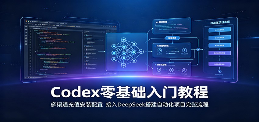 Codex零基础入门教程：多渠道充值安装配置，接入DeepSeek搭建自动化项目完整流程-米壳知道—知识分享平台