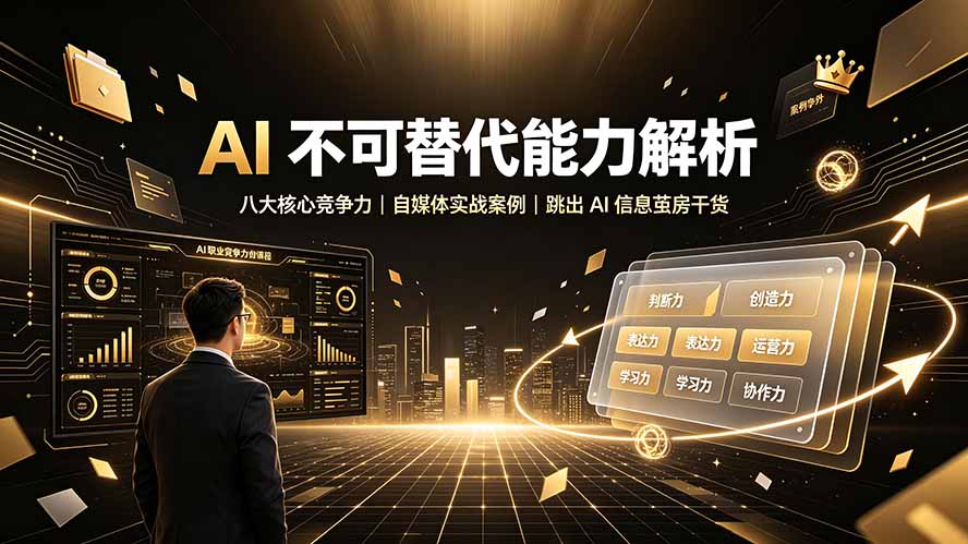 付费文章：AI 不可替代能力解析▸八大核心竞争力｜自媒体实战案例｜跳出 AI 信息茧房干货-米壳知道—知识分享平台