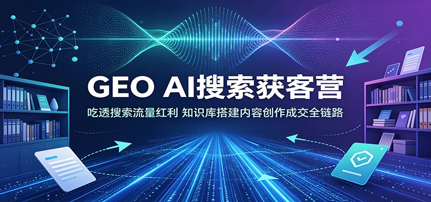 GEO AI搜索获客营：吃透搜索流量红利，知识库搭建内容创作成交全链路-米壳知道—知识分享平台
