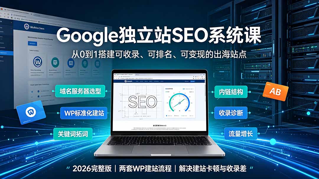 Google独立站SEO-7月系统课：出海基建×WordPress建站×AI内容生产×站内外优化×Search Console×AdSense变现-米壳知道—知识分享平台