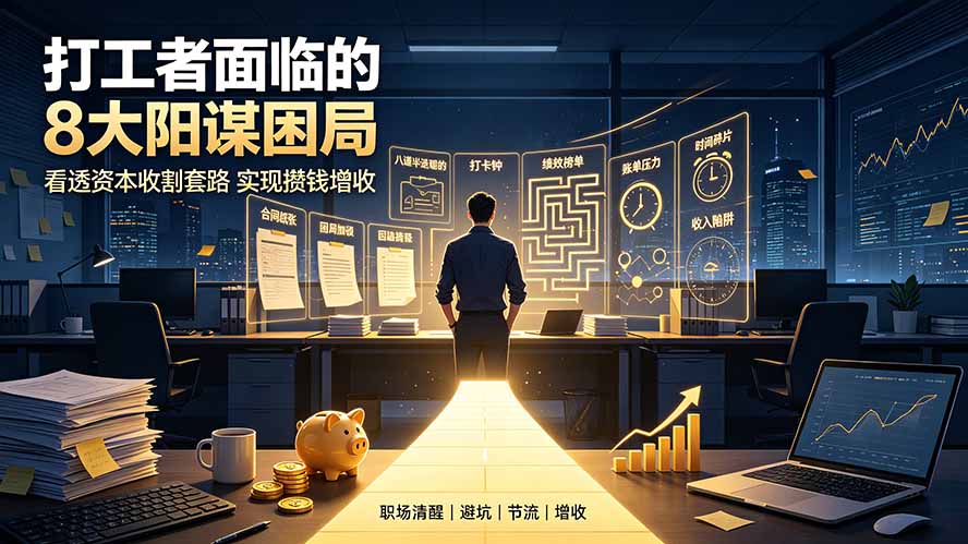 付费文章:打工者面临的8大阳谋困局,看透资本收割套路实现攒钱增收-米壳知道—知识分享平台