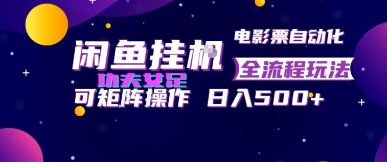 闲鱼挂G卖电影票自动全流程玩法，可矩阵操作，轻松日入500+【揭秘】-米壳知道—知识分享平台