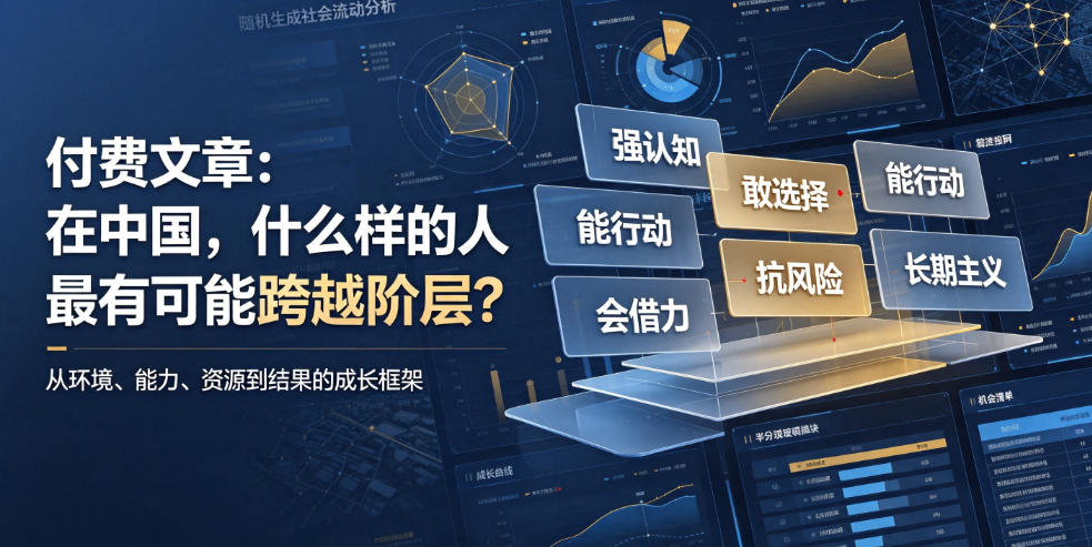付费文章：在中国，什么样的人最有可能跨越阶层？-米壳知道—知识分享平台