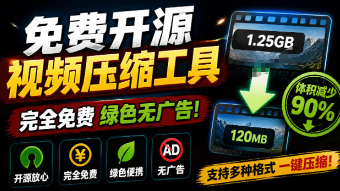 Github开源视频压缩瘦身工具，轻松压缩90%，并保持画质清晰，完全免费绿色无广告！VideoSlim-米壳知道—知识分享平台