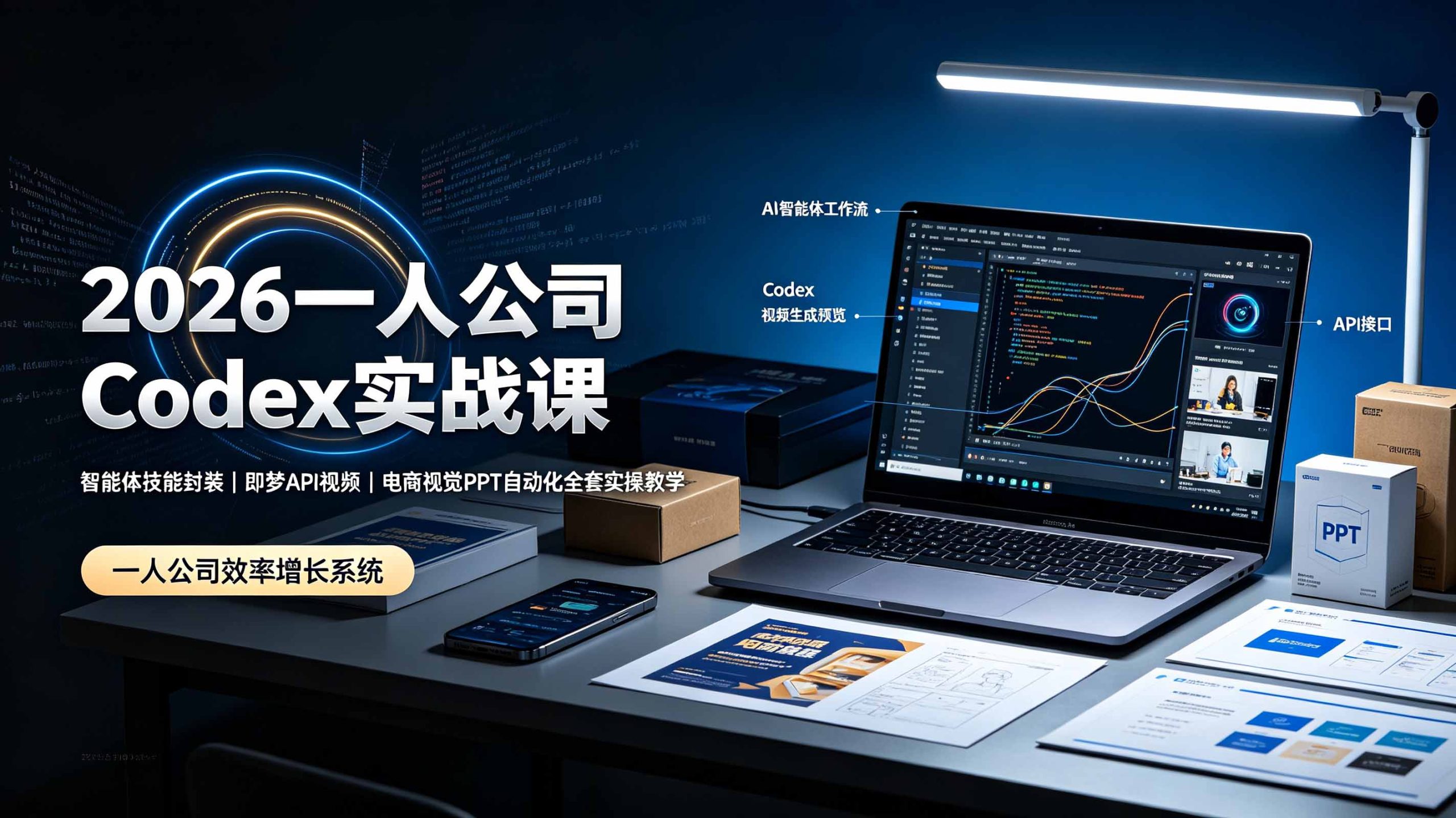 2026一人公司Codex实战课◆智能体技能封装｜即梦API视频｜电商视觉PPT自动化全套实操教学-米壳知道—知识分享平台
