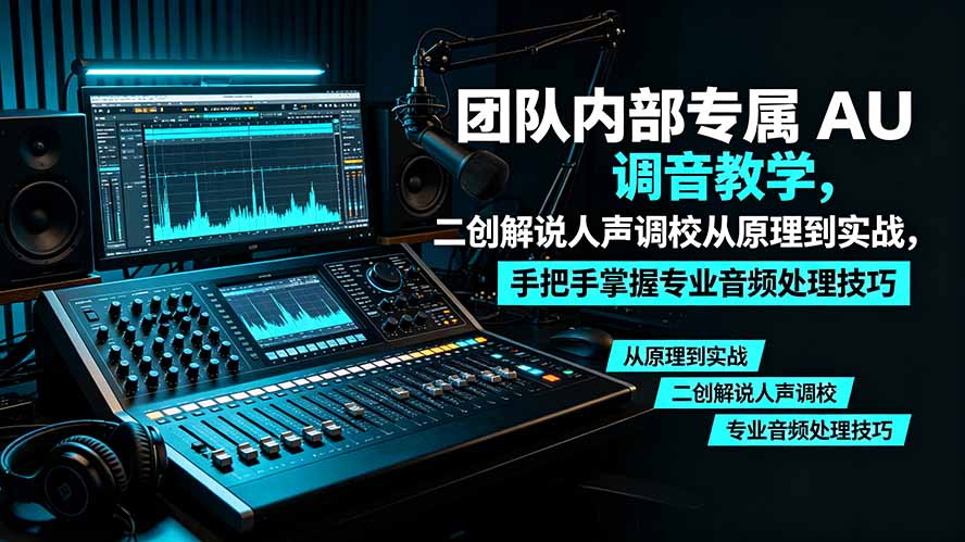 某大佬团队内部专属 AU 调音教学，二创解说人声调校从原理到实战，手把手掌握专业音频处理技巧-米壳知道—知识分享平台