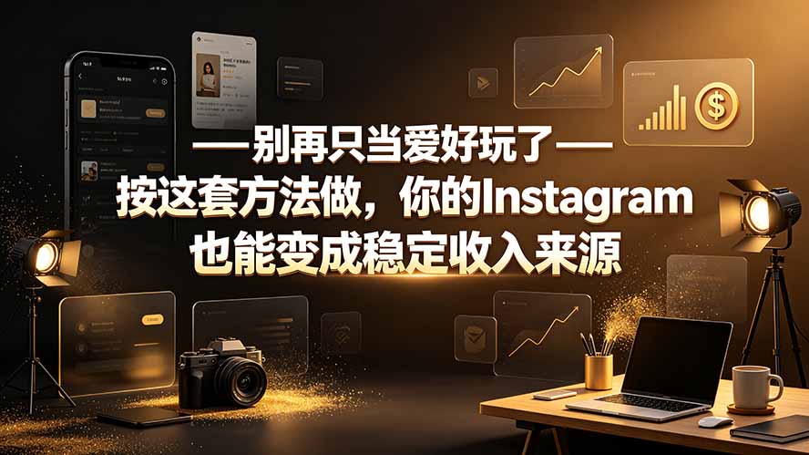 别再只当爱好玩了——按这套方法做，你的Instagram也能变成稳定收入来源-米壳知道—知识分享平台