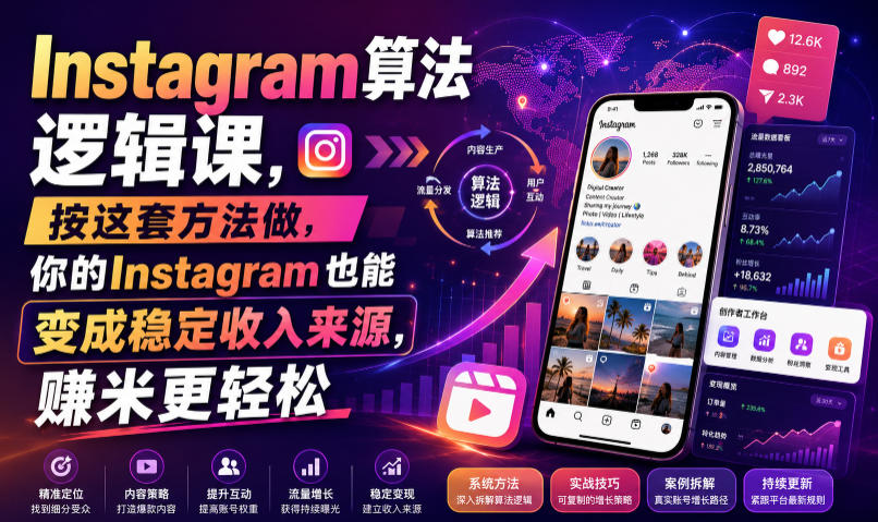 Instagram算法逻辑课，按这套方法做，你的Instagram也能变成稳定收入来源，賺米更轻松【原创双语字幕】-米壳知道—知识分享平台