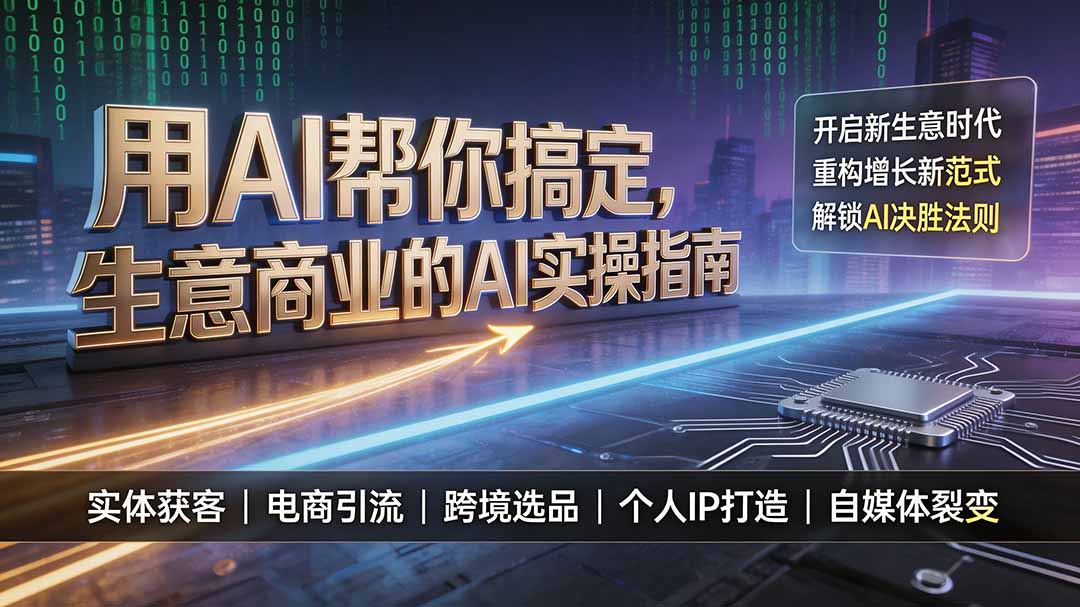 用AI帮你搞定，生意商业的AI实操指南，开启新生意时代，重构增长新范式，解锁AI时代决胜法则-米壳知道—知识分享平台
