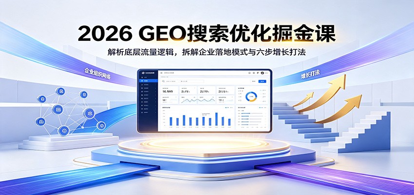 2026 GEO搜索优化掘金课：解析底层流量逻辑，拆解企业落地模式与六步增长打法-米壳知道—知识分享平台