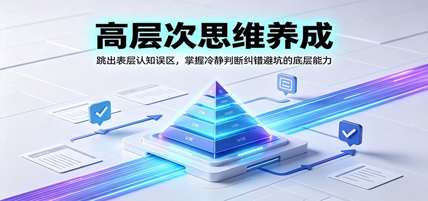 高层次思维养成：跳出表层认知误区，掌握冷静判断纠错避坑的底层能力-米壳知道—知识分享平台