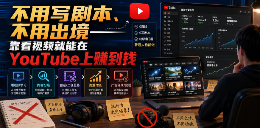 不用写剧本、不用出境——靠看视频就能在YouTube上賺到钱【原创双语字幕】-米壳知道—知识分享平台