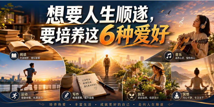 公众号付费文章：想要人生顺遂，要培养这6种爱好-米壳知道—知识分享平台