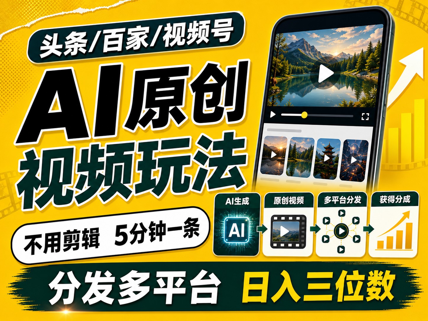 2026头条百家号升级玩法 5分钟一条原创视频 发多平台赚收-米壳知道—知识分享平台