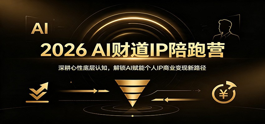 2026 AI财道IP陪跑营:深耕心性底层认知,解锁AI赋能个人IP商业变现新路径-米壳知道—知识分享平台