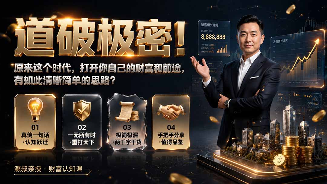 付费文章:道破极密!原来这个时代,打开你自己的财富和前途,有如此清晰简单的思路?-米壳知道—知识分享平台