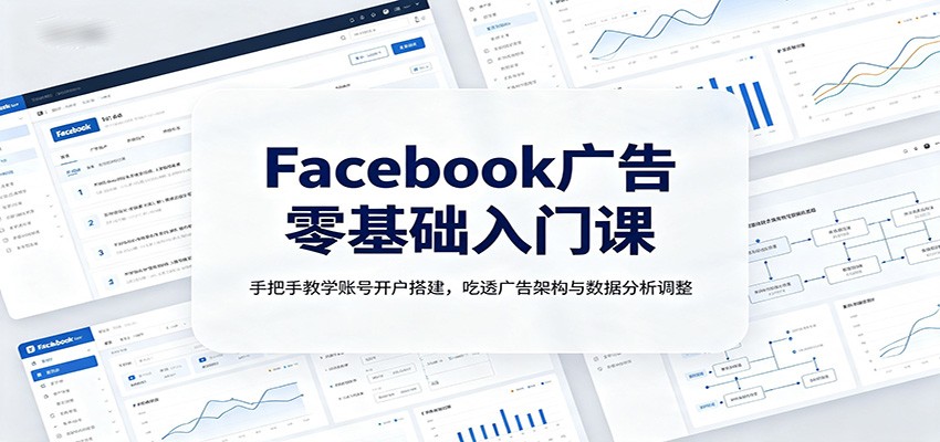 Facebook广告零基础入门课:手把手教学账号开户搭建,吃透广告架构与数据分析调整-米壳知道—知识分享平台