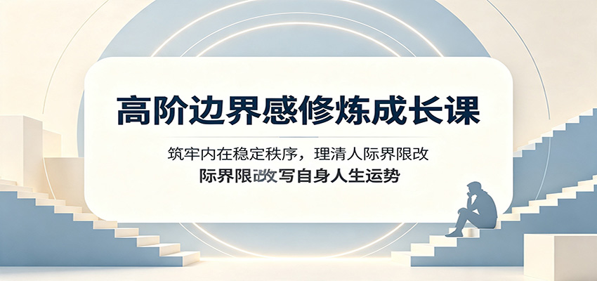 高阶边界感修炼成长课：筑牢内在稳定秩序，理清人际界限改写自身人生运势-米壳知道—知识分享平台