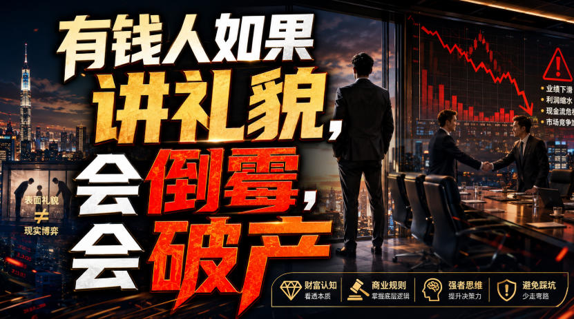 付费文章：有钱人如果讲礼貌，会倒霉，会破产-米壳知道—知识分享平台