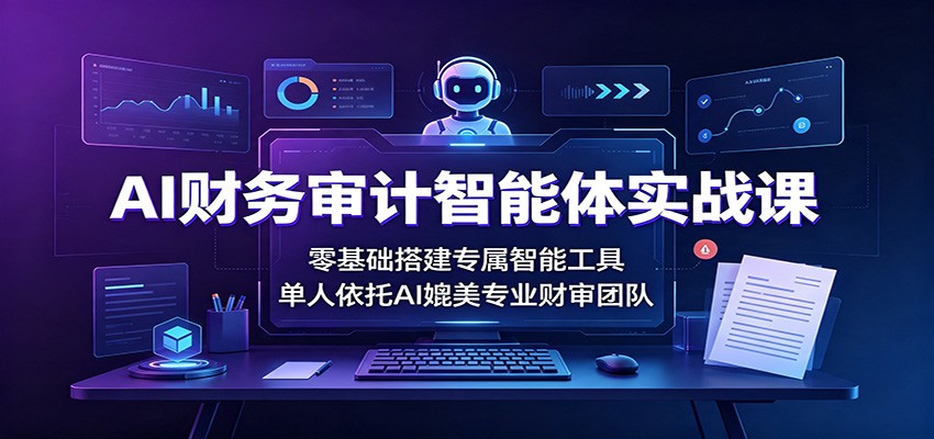 AI财务审计智能体实战课:零基础搭建专属智能工具,单人依托AI媲美专业财审团队-米壳知道—知识分享平台