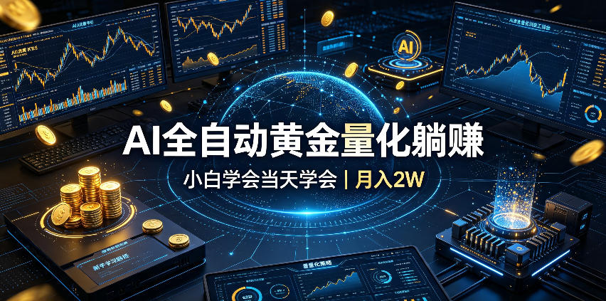 AI全自动黄金量化躺賺：小白学会当天学会，月入2W！【揭秘】-米壳知道—知识分享平台