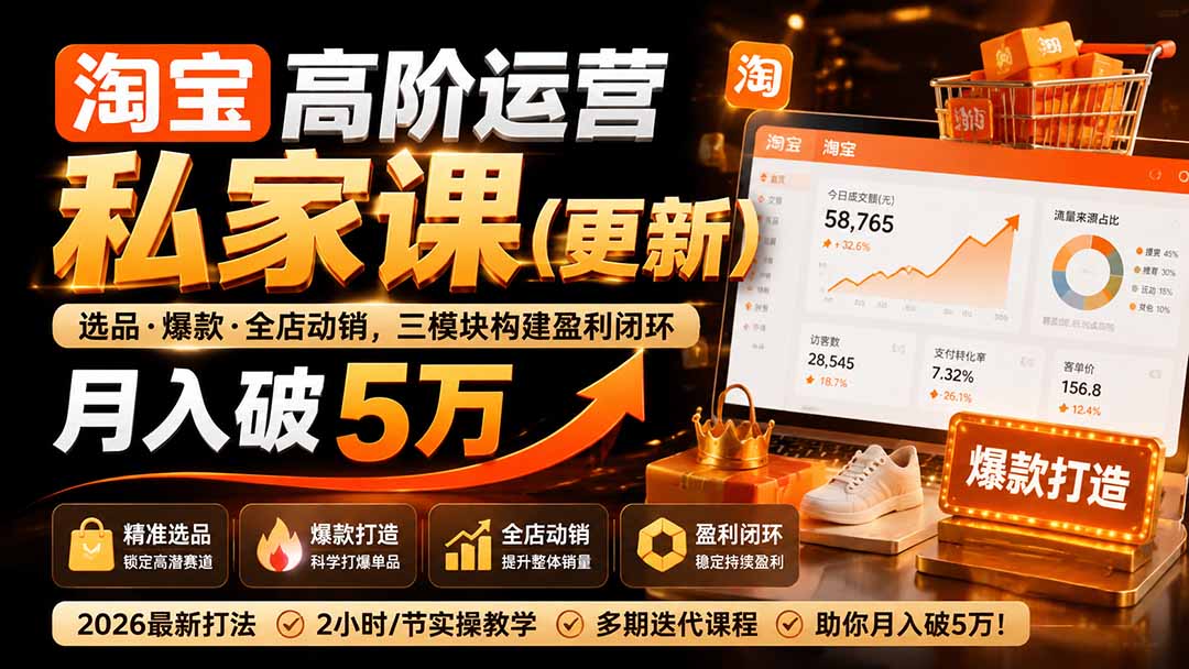 淘宝高阶运营私家课(更新26年-米壳知道—知识分享平台