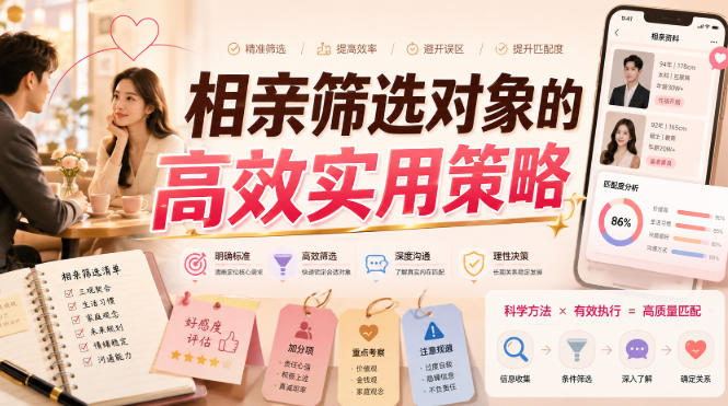 付费文章：相亲筛选对象的高效实用策略-米壳知道—知识分享平台