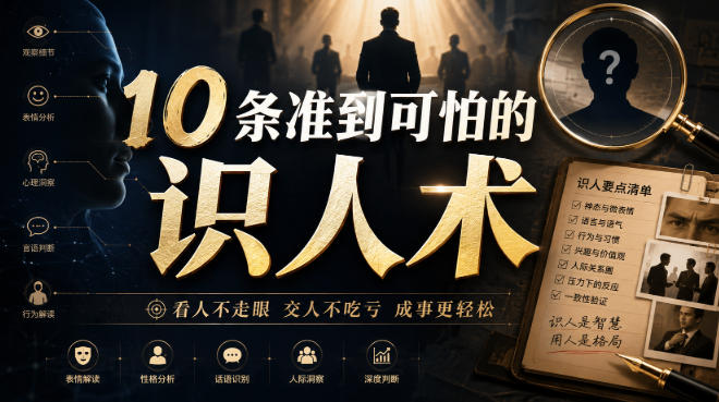付费文章：10条准到可怕的识人术-米壳知道—知识分享平台