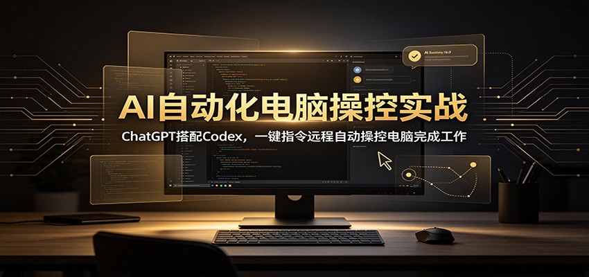 AI自动化电脑操控实战：ChatGPT搭配Codex，一键指令远程自动操控电脑完成工作-米壳知道—知识分享平台
