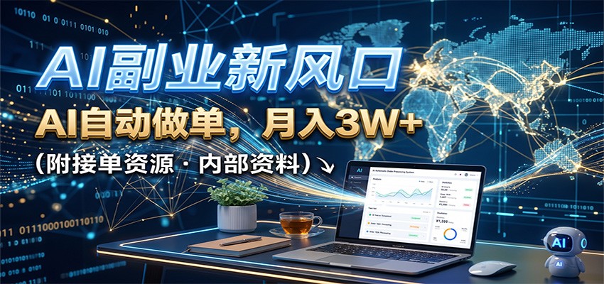 AI副业新风口,AI自动做单,月入3W+,附接单资源-米壳知道—知识分享平台