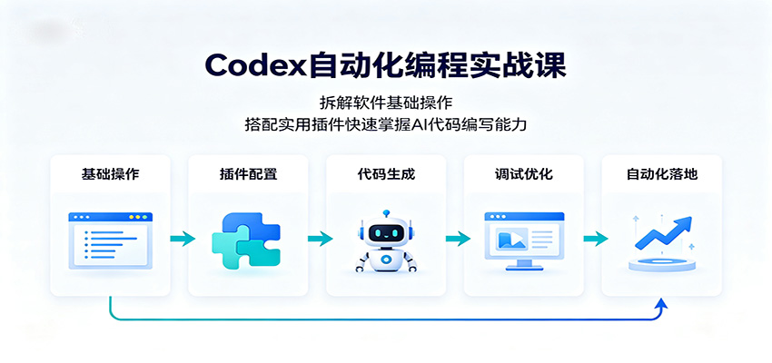 Codex自动化编程实战课：拆解软件基础操作，搭配实用插件快速掌握AI代码编写能力-米壳知道—知识分享平台