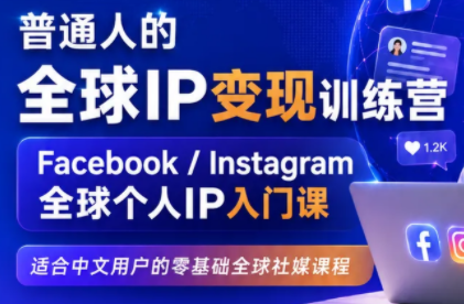 建立海外社媒底层逻辑，打造能变现的个人IP-米壳知道—知识分享平台