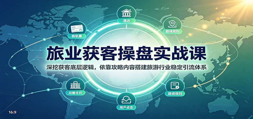 旅业获客操盘实战课:深挖获客底层逻辑,依靠攻略内容搭建旅游行业稳定引流体系-米壳知道—知识分享平台