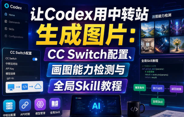 让Codex用中转站生成图片：CC Switch配置、画图能力检测与全局Skill教程-米壳知道—知识分享平台