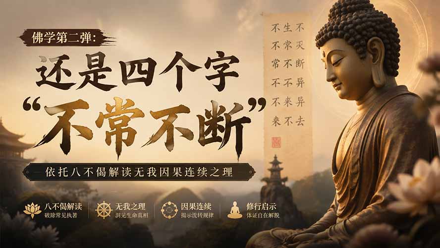 付费文章：佛学第二弹：还是四个字“不常不断”依托八不偈解读无我因果连续之理-米壳知道—知识分享平台