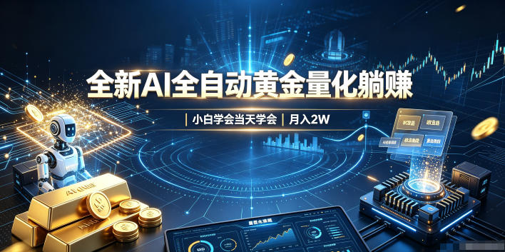 全新AI全自动黄金量化躺賺：小白学会当天学会，月入2W！【揭秘】-米壳知道—知识分享平台