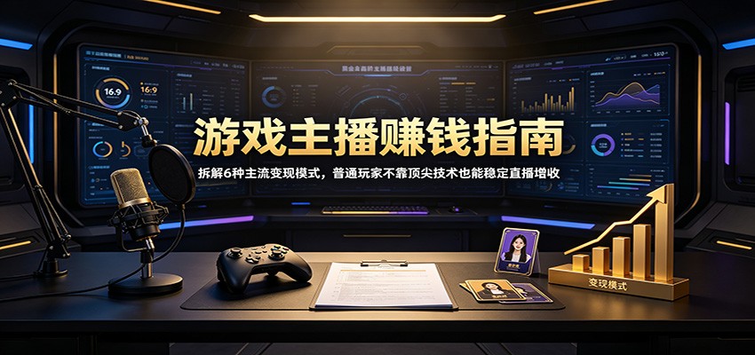 游戏主播赚钱指南：拆解6种主流变现模式，普通玩家不靠顶尖技术也能稳定直播增收-米壳知道—知识分享平台
