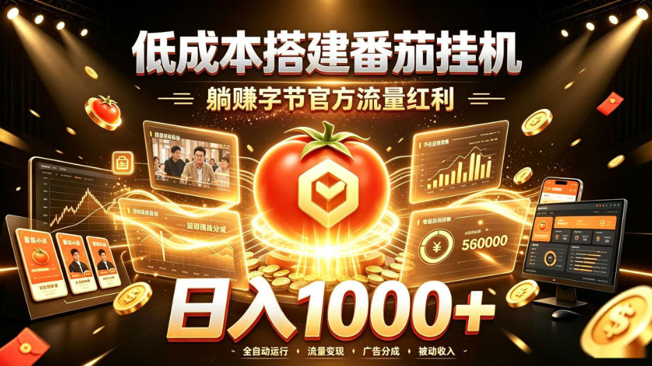 低成本搭建番茄挂G，躺賺字节官方流量红利，日入1k+，全程傻瓜式落地【揭秘】-米壳知道—知识分享平台