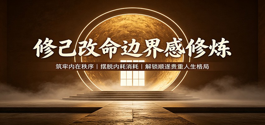 修己改命边界感修炼：筑牢内在秩序，摆脱内耗消耗，解锁顺遂贵重人生格局-米壳知道—知识分享平台