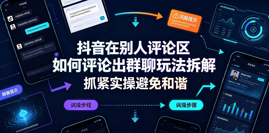 抖音在别人评论区如何评论出群聊玩法拆解，抓紧实操避免和谐-米壳知道—知识分享平台