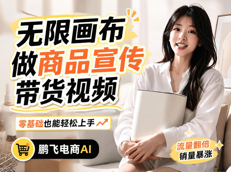 不用模特不用拍，AI生成电商带货视频｜无限画布从0到1搭建教程，全程实操演示，新手也能跟着落地-米壳知道—知识分享平台