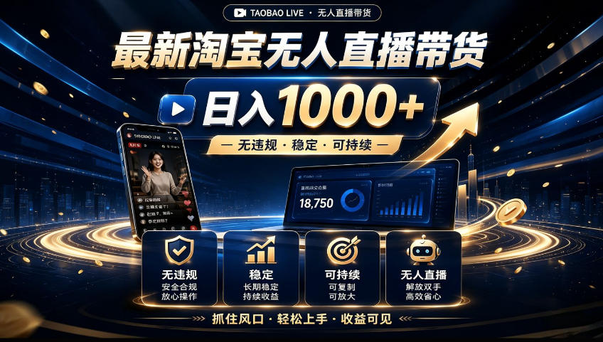 2026淘宝无人直播15.0，独家新技术，不用露脸、不用熬夜，自动直播自动出单，25小时卖17W【揭秘】-米壳知道—知识分享平台